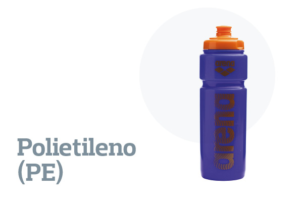 Botella reutilizable de polietileno